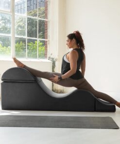 Avana Kami Convertible Chaise / Yoga & Massage - 2-In-1 Ottoman with Concealed Fold Out Yoga Lounge Chair, Microvelvet - N/A