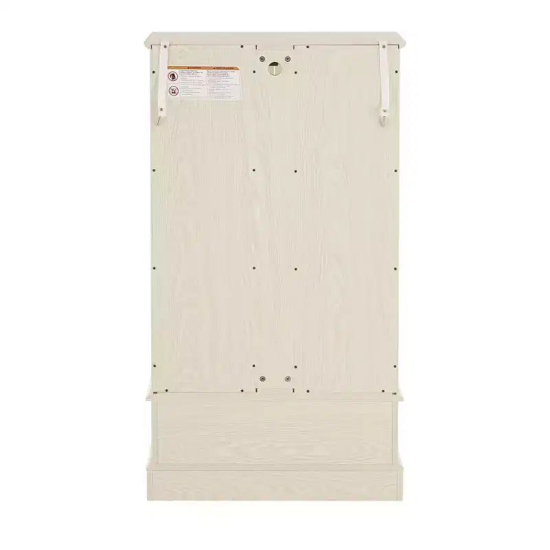 Lighted Glass Curio Cabinet with Adjustable Shelves - Elegant 2-Door Display Cabinet & Built-in Drawer, Includes Bulb – Image 40