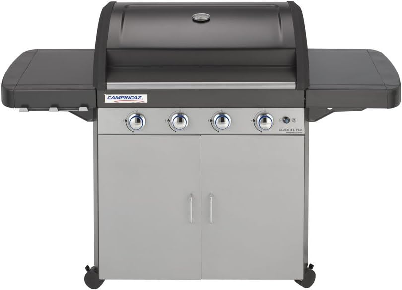 Campingaz Barbecue à gaz Class 4 L Plus, 4 brûleurs, Puissance 12.8kW, Système de nettoyage facile InstaClean, Grille et plancha en fonte double émaillage, 2 tablettes latérales – Image 4