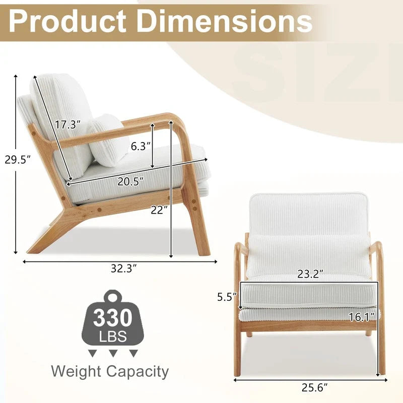 Mid Century Modern Upholstered Accent Chair – Image 77