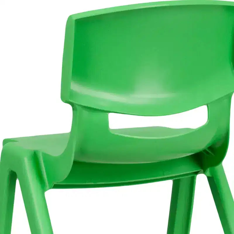Flash Furniture 10 Pack Plastic Stackable School Chair with 13.25 Seat Height – Image 21