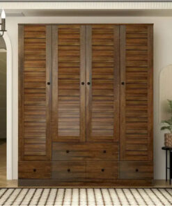 Wardrobe Armoire Closet 59W Large Freestanding Wardrobe Cabinet White