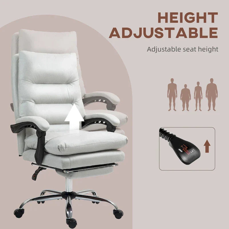 Vinsetto Microfibre Vibration Heated Reclining Massage Office Chair – Image 64