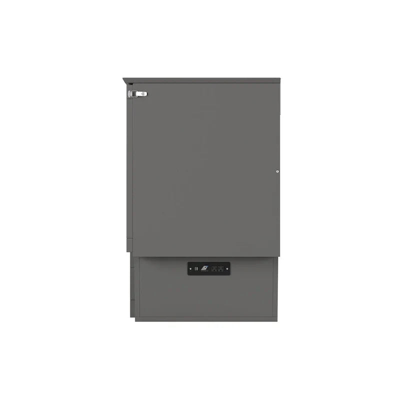Monroe Full Murphy Bed Chest with 6 Memory Foam Mattress – Image 4