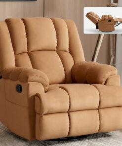 Alternative view of Lazy Boy Swivel Rocker Fabric Recliner Chair, Overstuffed Large Manual Recliner Glider with Pillow Top Arms and Cushion Back