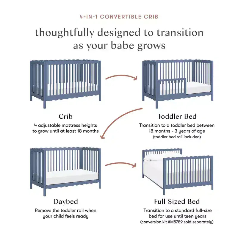 Babyletto Swell 4-in-1 Convertible Crib with Toddler Bed Conversion Kit – Image 81