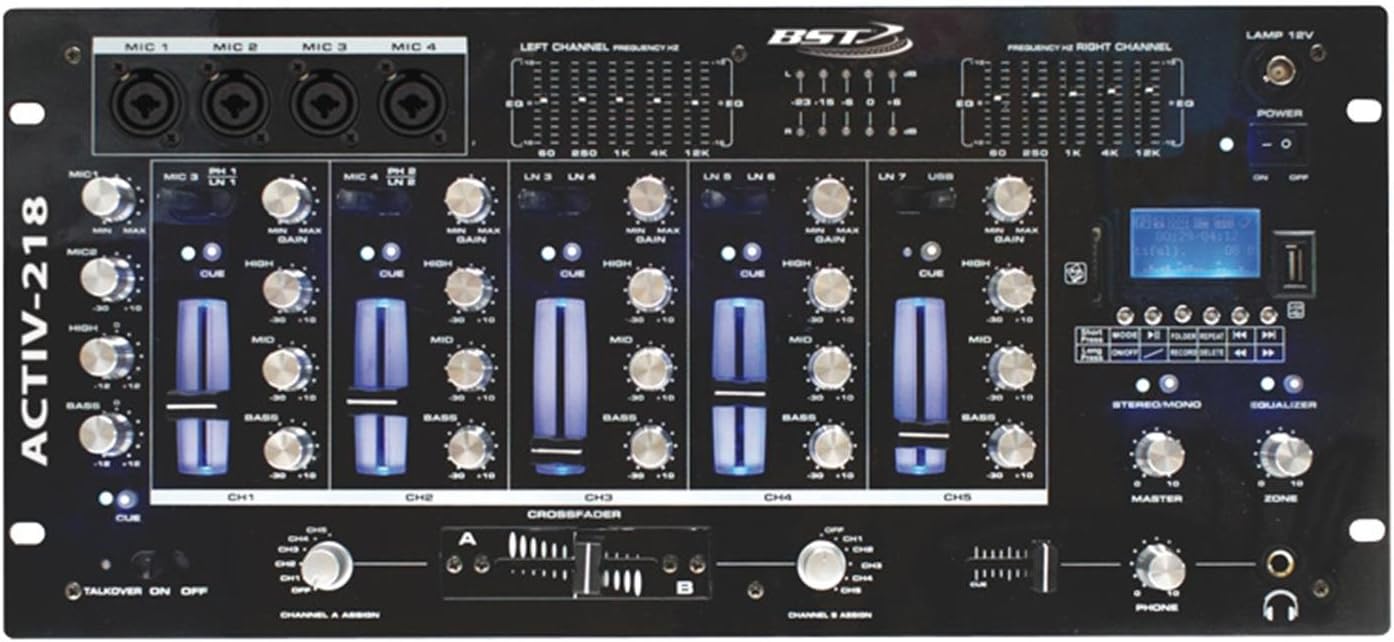 BST ACTIV218 Table de mixage Noir – Image 2