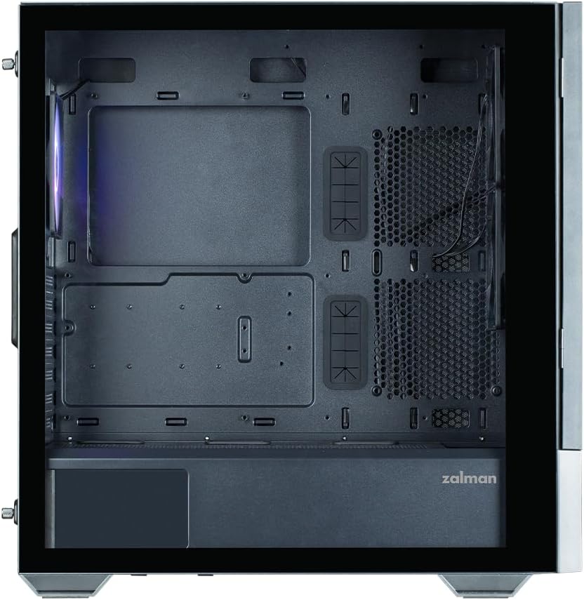 Boitier PC Moyen Tour avec écran 15,6'' Zalman Z10 DS (Noir) – Image 4