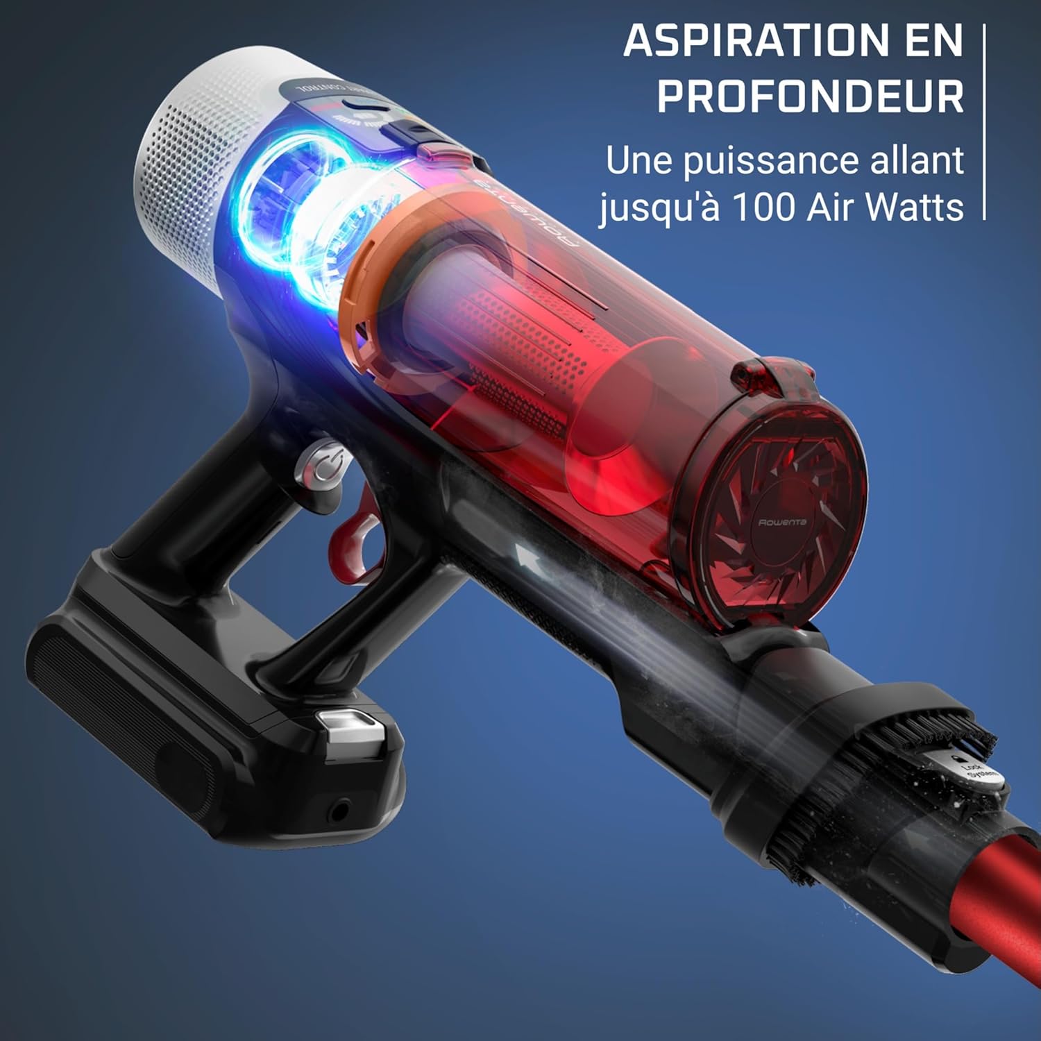 Rowenta X-Force Flex9.60, Aspirateur balai sans fil multifonction, Performant avec 100AW, Autonomie 45 minutes, Ultra léger, Tube Flex, RH2099WO – Image 4