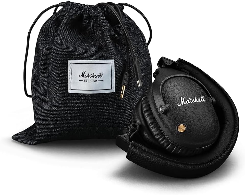 Marshall Monitor II Casque Bluetooth sans Fil avec réduction de Bruit Hybride Active, Casque Over-Ear, 30 Heures – Noir – Image 4