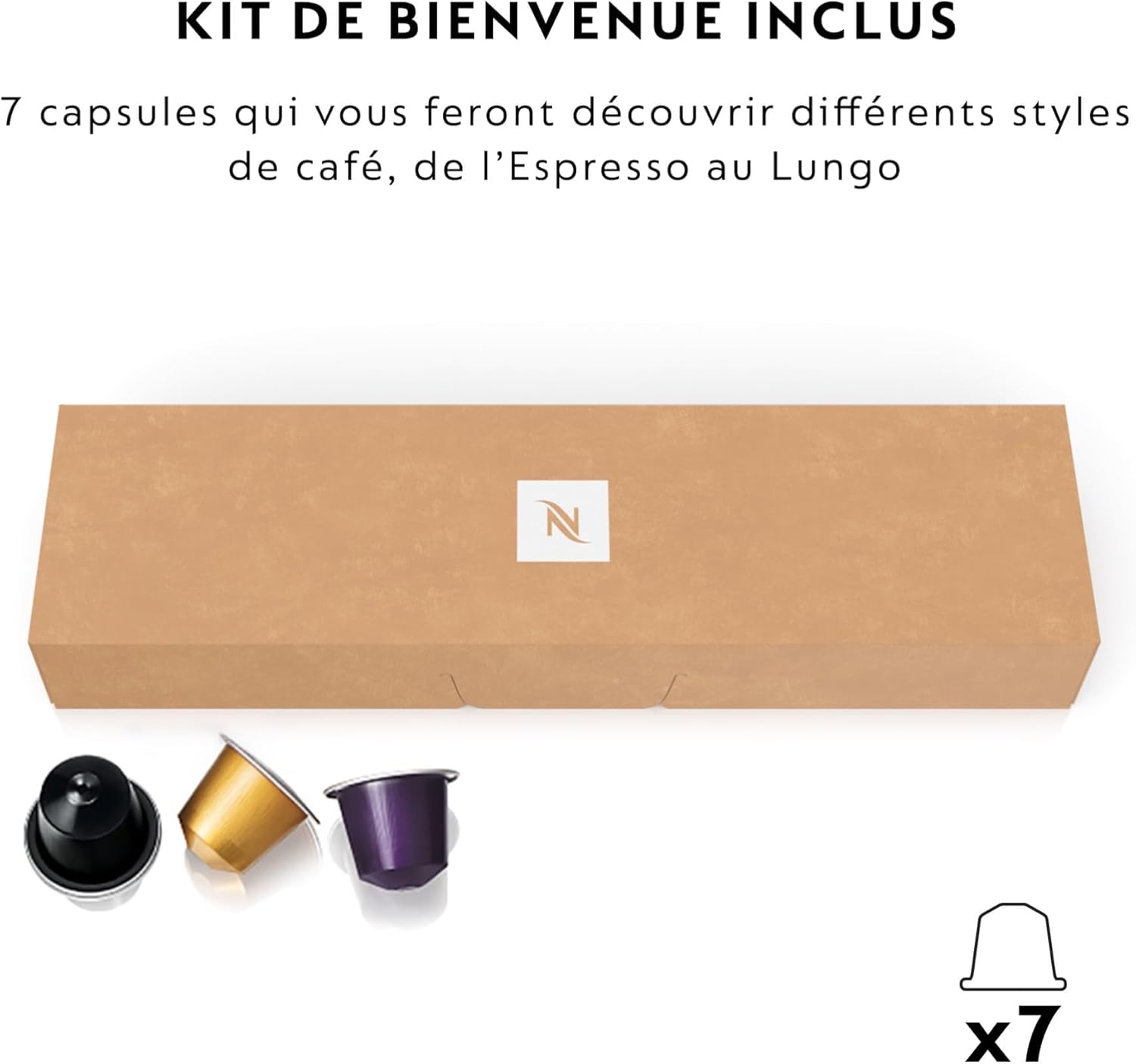 De'Longhi Nespresso CitiZ Platinum EN220.T, Machine à Café à Capsules, Machine à Café Monodose, 4 Tailles de Tasse, 19 Bars de Pression, 1260W, Titane – Image 7