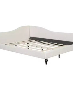 Alternative view of Whisen Stylish L-Shaped Design Solid Wood Legs Linen Daybed