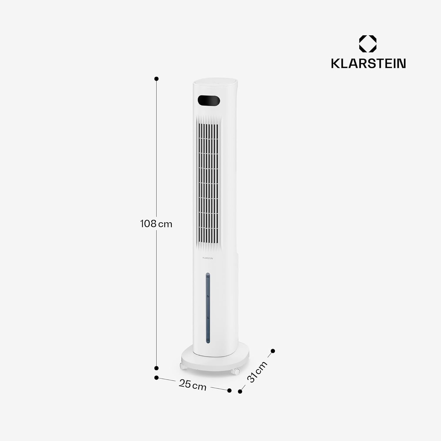 KLARSTEIN Rafraichisseur d’Air, Refroidisseur d’Air Évaporatif, 5L, Télécommande, Application, Mobile, Ventilateur Climatiseur Chambre 30m², White – Image 8