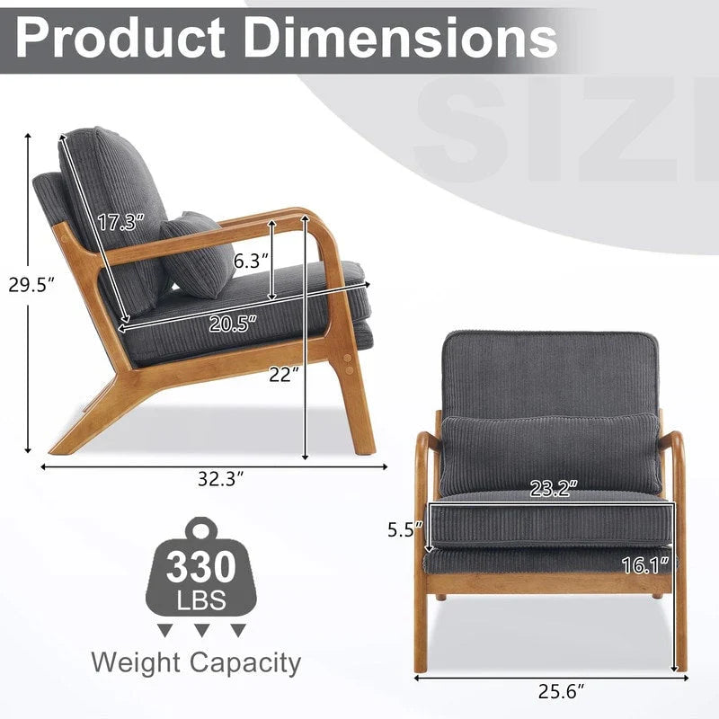 Mid Century Modern Upholstered Accent Chair – Image 67