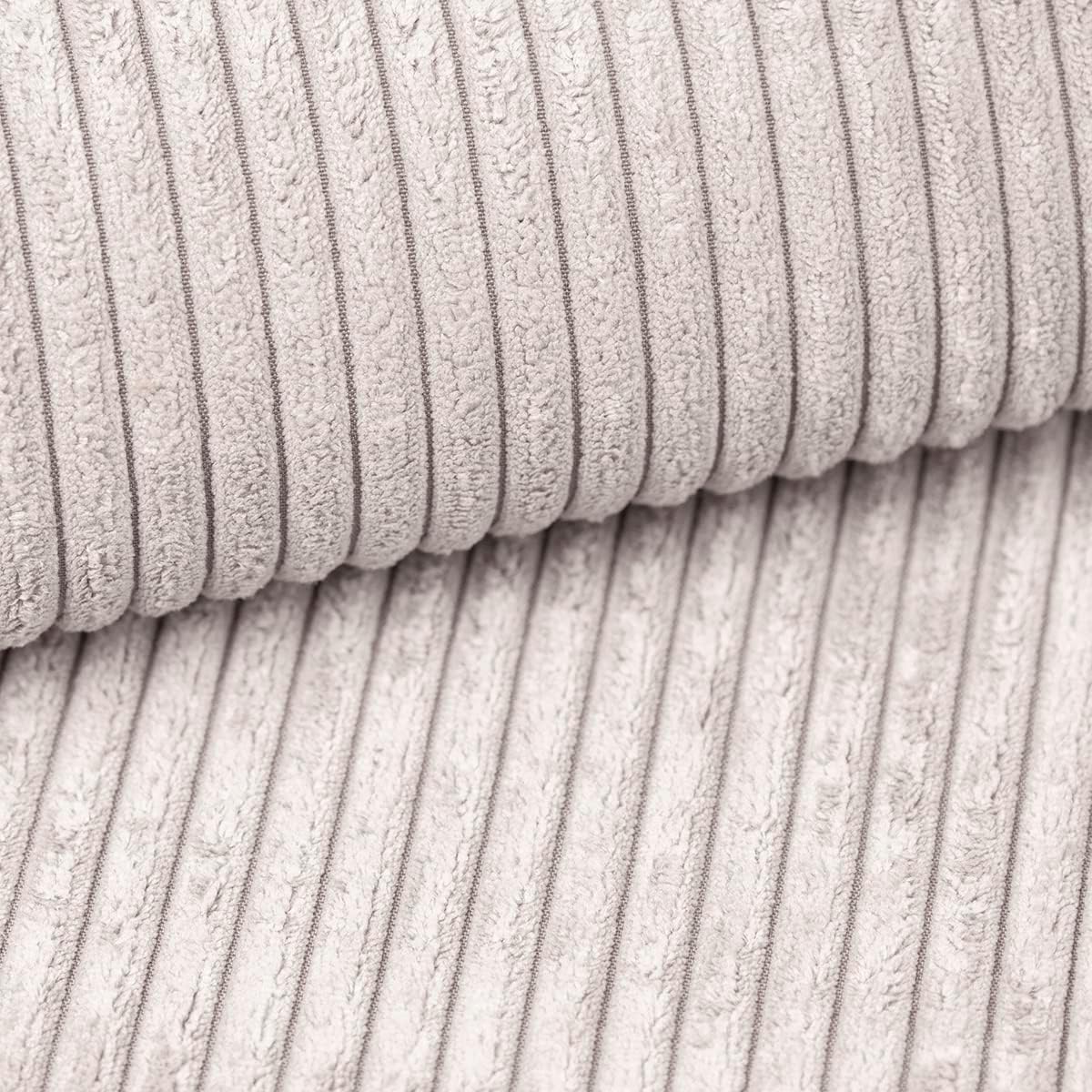 Tendencio Canapé panoramique Convertible BOLUTI en Velours côtelé avec Coffre de Rangement (Beige) – Image 6
