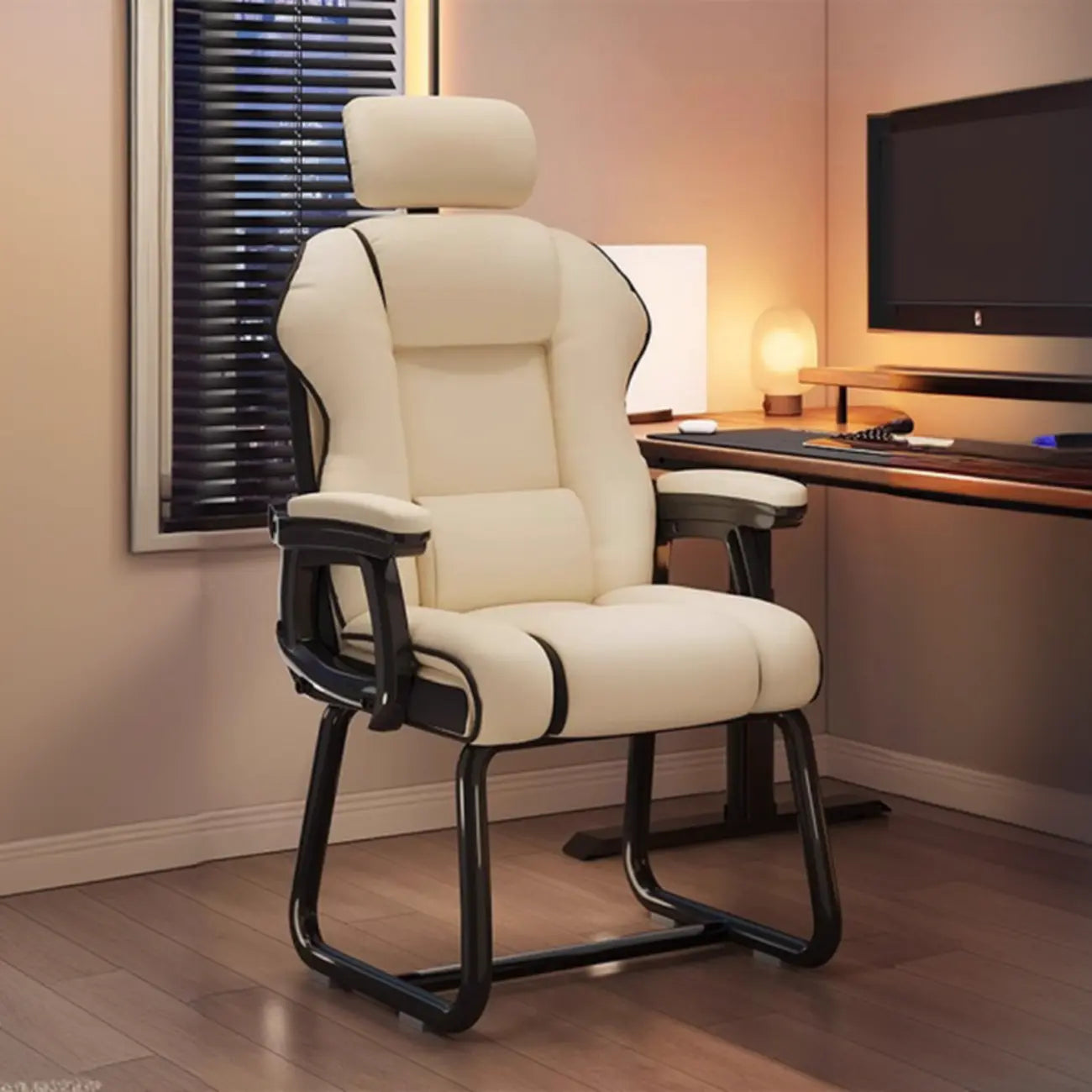 Yellow High-Back Leather Ergonomic Executive Chair – Image 26
