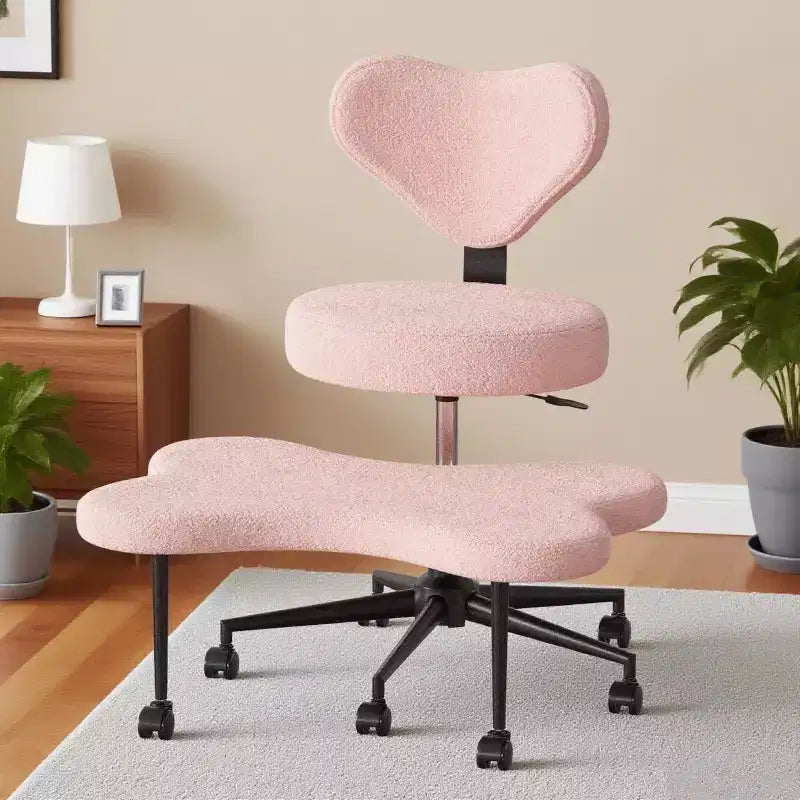 Pinmoco Ergonomic Criss Cross Office Chair, Height Adjustable Meditation Chair, 360 Swivel, Lumbar Support, Task and Office Chair, ADHD Chair – Image 24