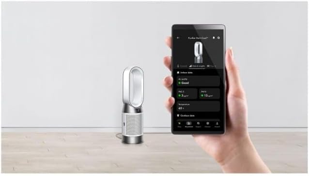 Dyson Purifier Hot+Cool HP1, ventilateur, purificateur d’air et chauffage (Blanc/Argent) – Image 4