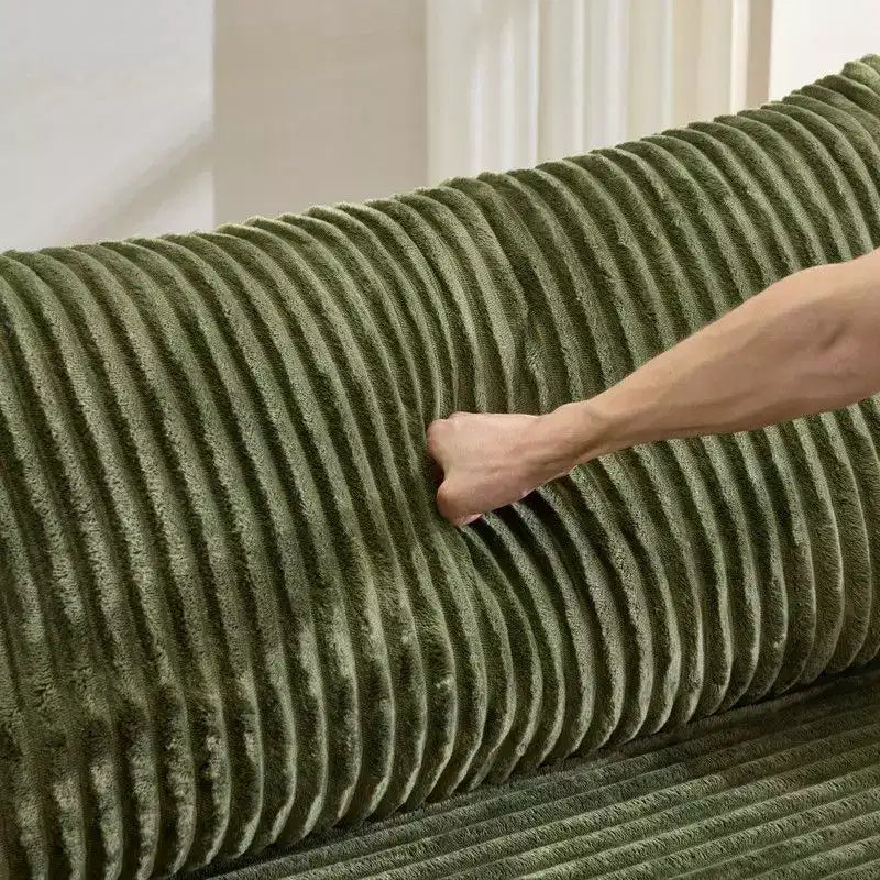 Dark Gray / Gray / Green / Sea Blue Corduroy Convertible Sleeper Sofa Bed, 2-Seater – Image 15