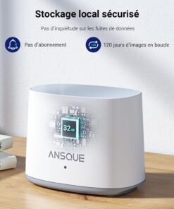 Alternative view of 2K Camera Surveillance WiFi Exterieure sans Fil Solaire à Batterie, Kit 4 Caméras avec Home Station, Zéro Frais, PTZ 360°, Suivi Automatique, Vision Nocturne en Couleur, Alarme Lumineuse Sonore