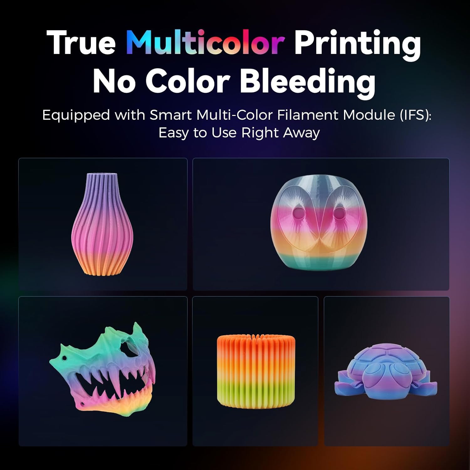 Imprimante 3D Flashforge Adventurer 5X avec Impression Multicolore, Personnalisation avec IFS, Imprimante 3D AD5X Multi-matériaux/Nivellement Entièrement Automatique, Vitesse Maximale : 600 mm/s – Image 7