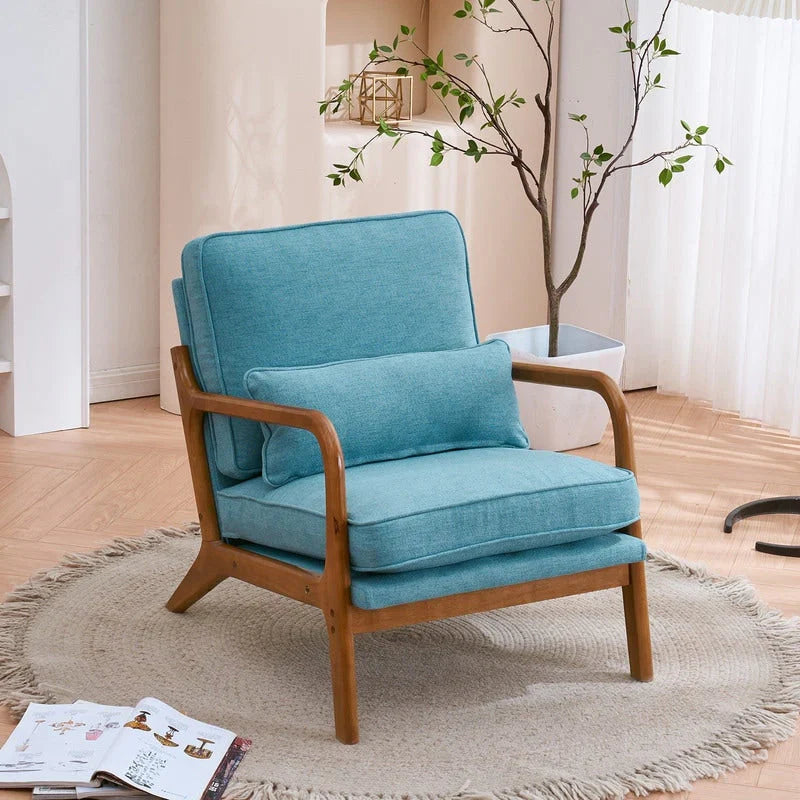 Mid Century Modern Upholstered Accent Chair – Image 25