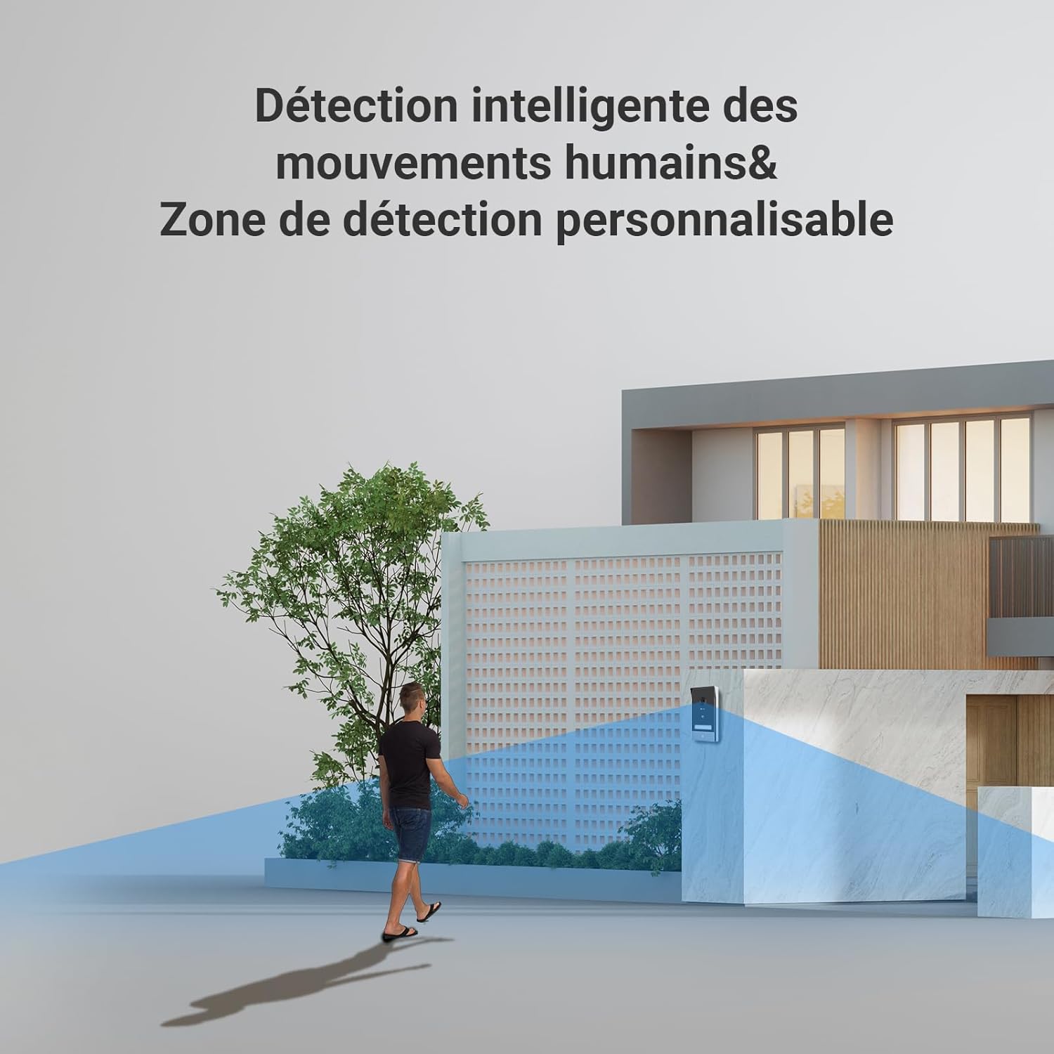 EZVIZ HP7 2K Visiophone Connecté Interphone Vidéo, 7 Pouces Moniteur Tactile, Unlock à Distance, 2 Fils, Détection Humaine, Option RFID, Audio Bidirectionnel, Vision Nocturne, étanche, WiFi dual-Band – Image 8