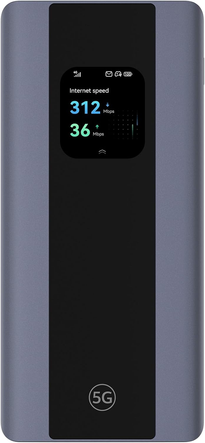 CPE 5s 5G, H153, SIM de routeur 5G,Wi-FI 6 AX3000, DL 3 600 Mbit/s/UL 500 Mbit/s, Antenne à Gain élevé 9 dBi, Port LAN/WAN, Diagnostic Wi-FI visualisé, Haut débit Mesh+ à Domicile, garantie de 30 mois