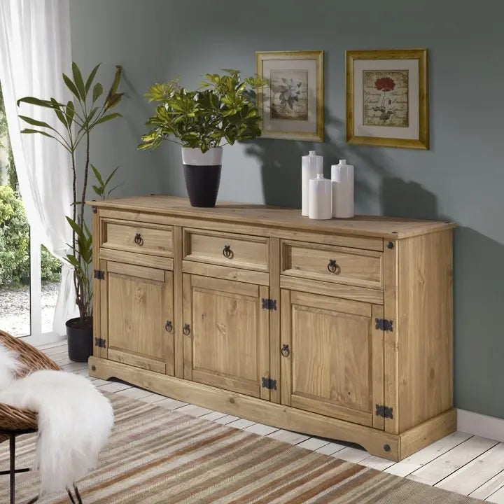 65 Wood Buffet Sideboard Farmhouse - Corona Collection – Image 7