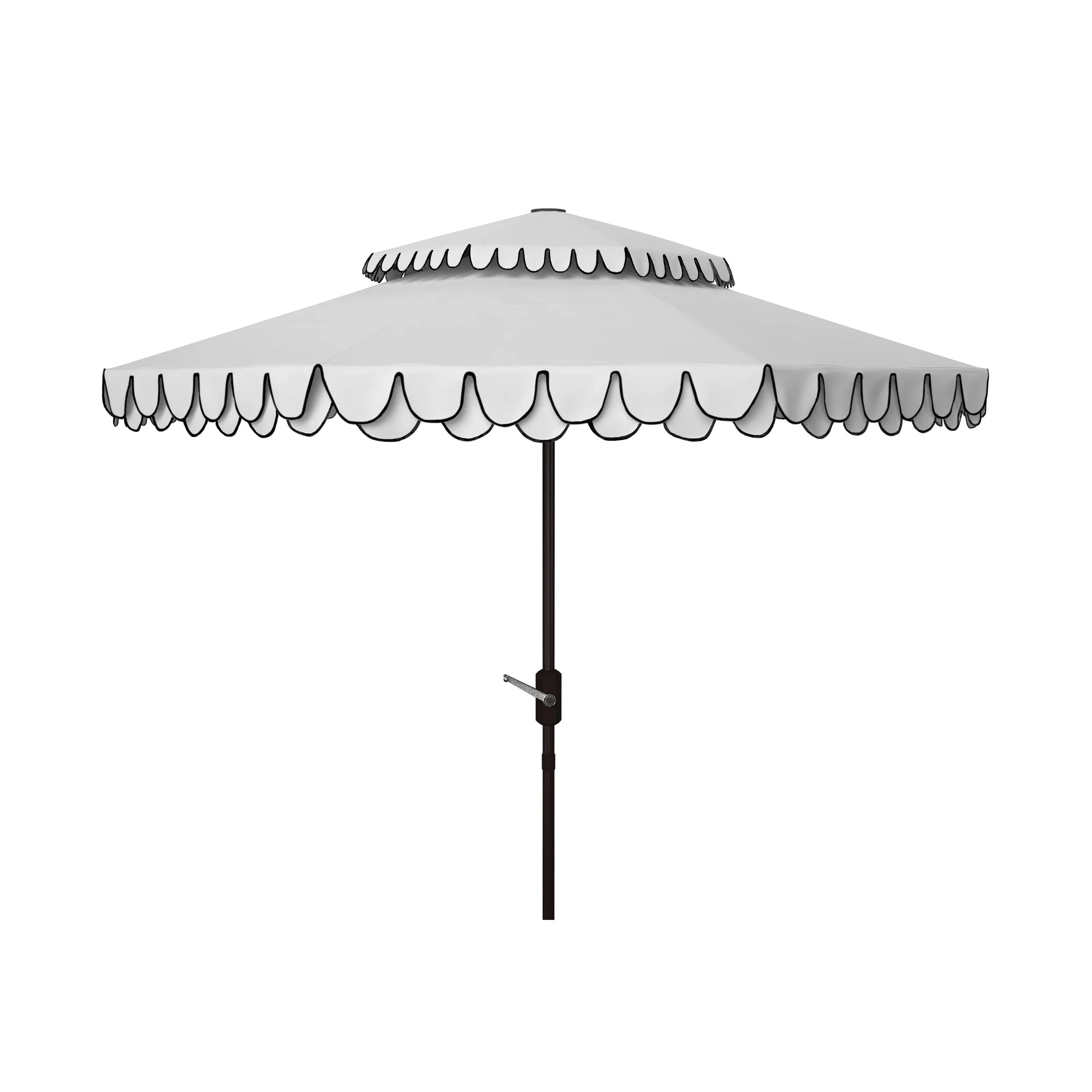 SAFAVIEH Outdoor Kjerstin Valance 9Ft Double Top Umbrella – Image 8