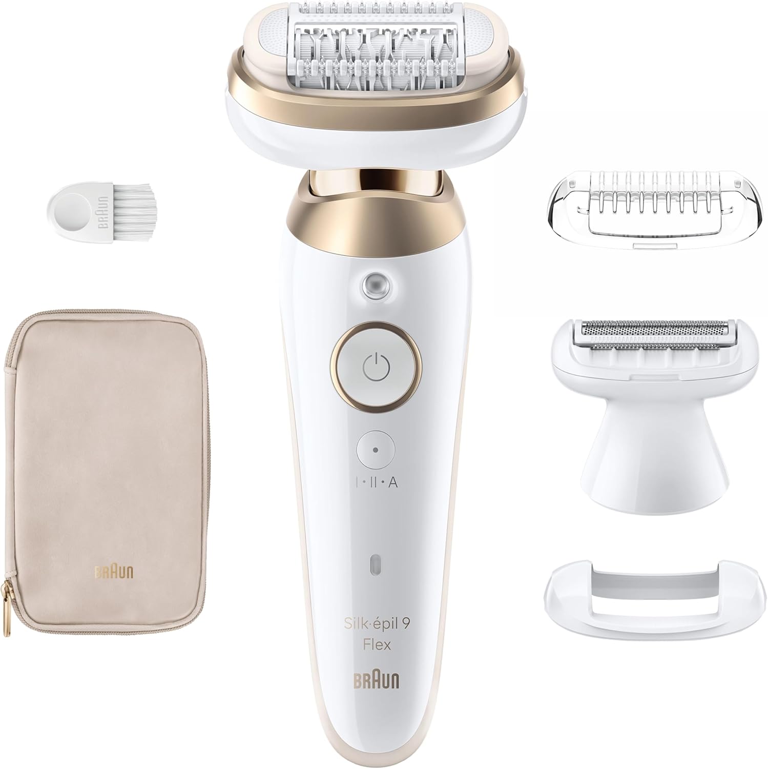 Braun Epilateur Electrique Pour Femmes Silk-épil 9 9-041 3D, Tête Flexible 360°, Etanche, Sans Fil, Kit D’Epilation Avec Tête De Rasoir, Sabot Tondeuse, Rouleaux Massage, Pour Tondre Et Raser – Image 8