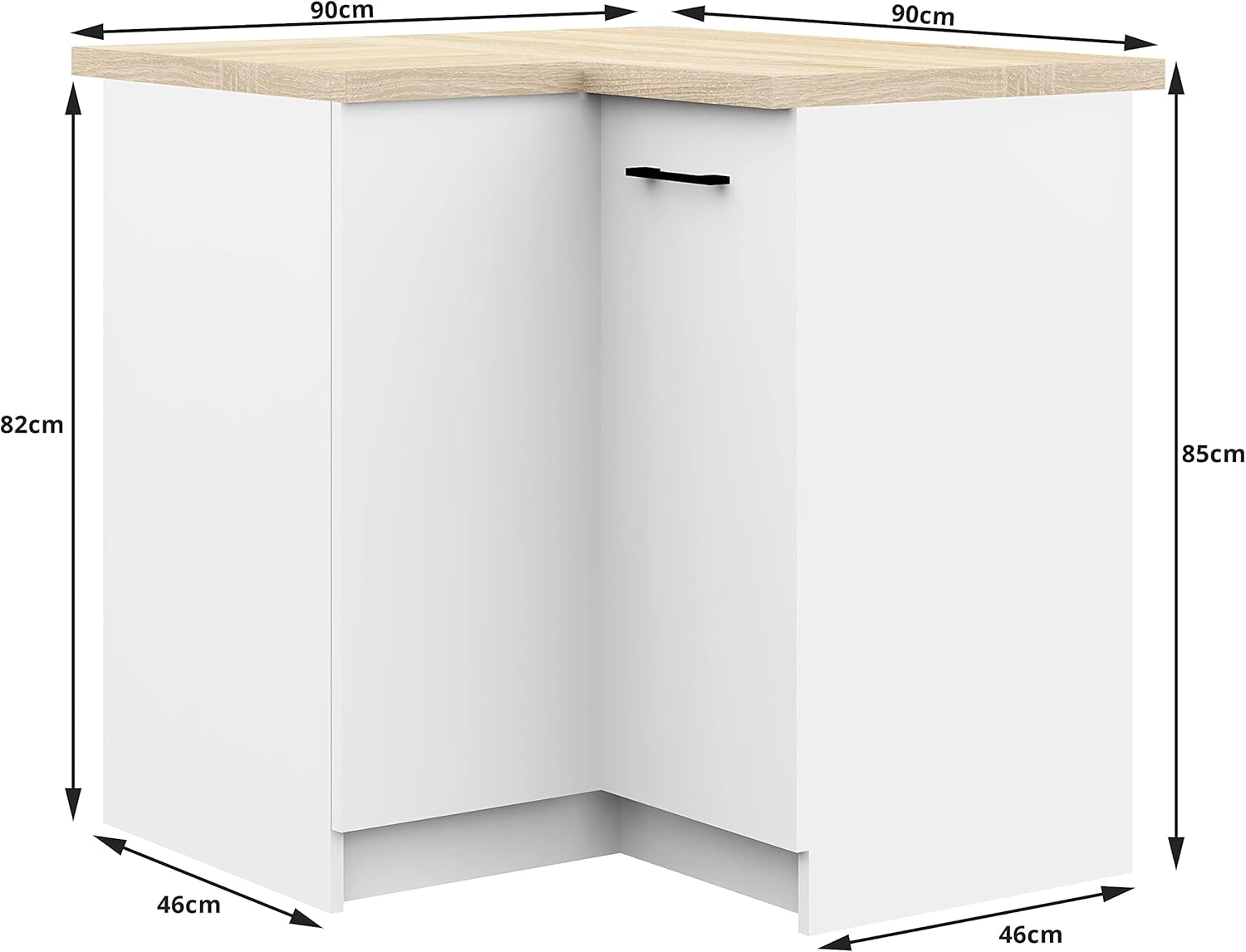 AKORD Armoires de Cuisine Olive Spacieux Robuste pour Tout Design pour Une Petite Cuisine pour Une kitchenette dans Le Cadre d'un Ensemble – Image 5