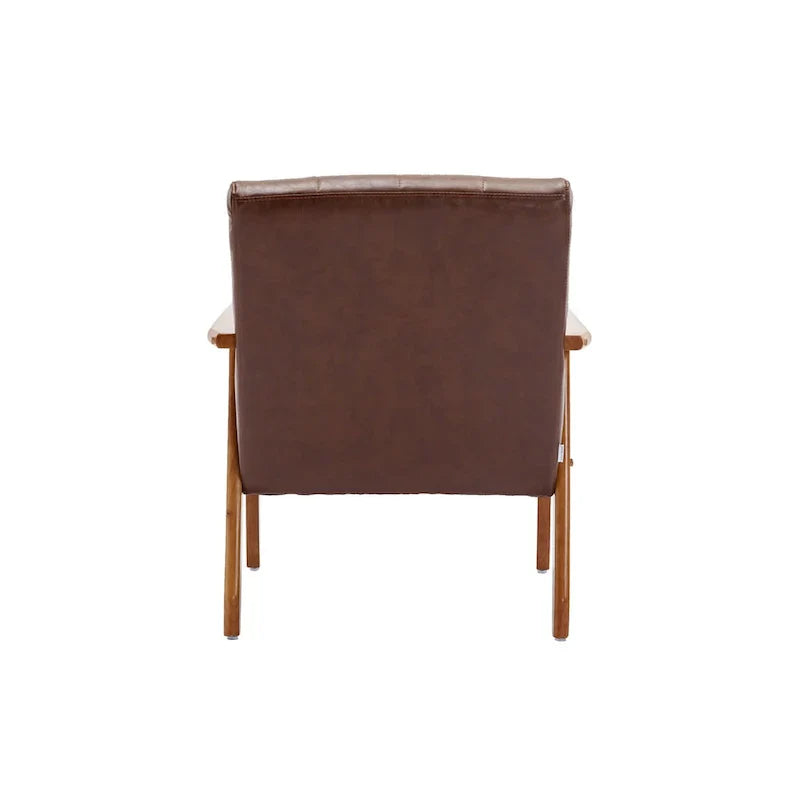 Mid Century Modern Accent Chairs Set of 2 with Side Table – Image 21