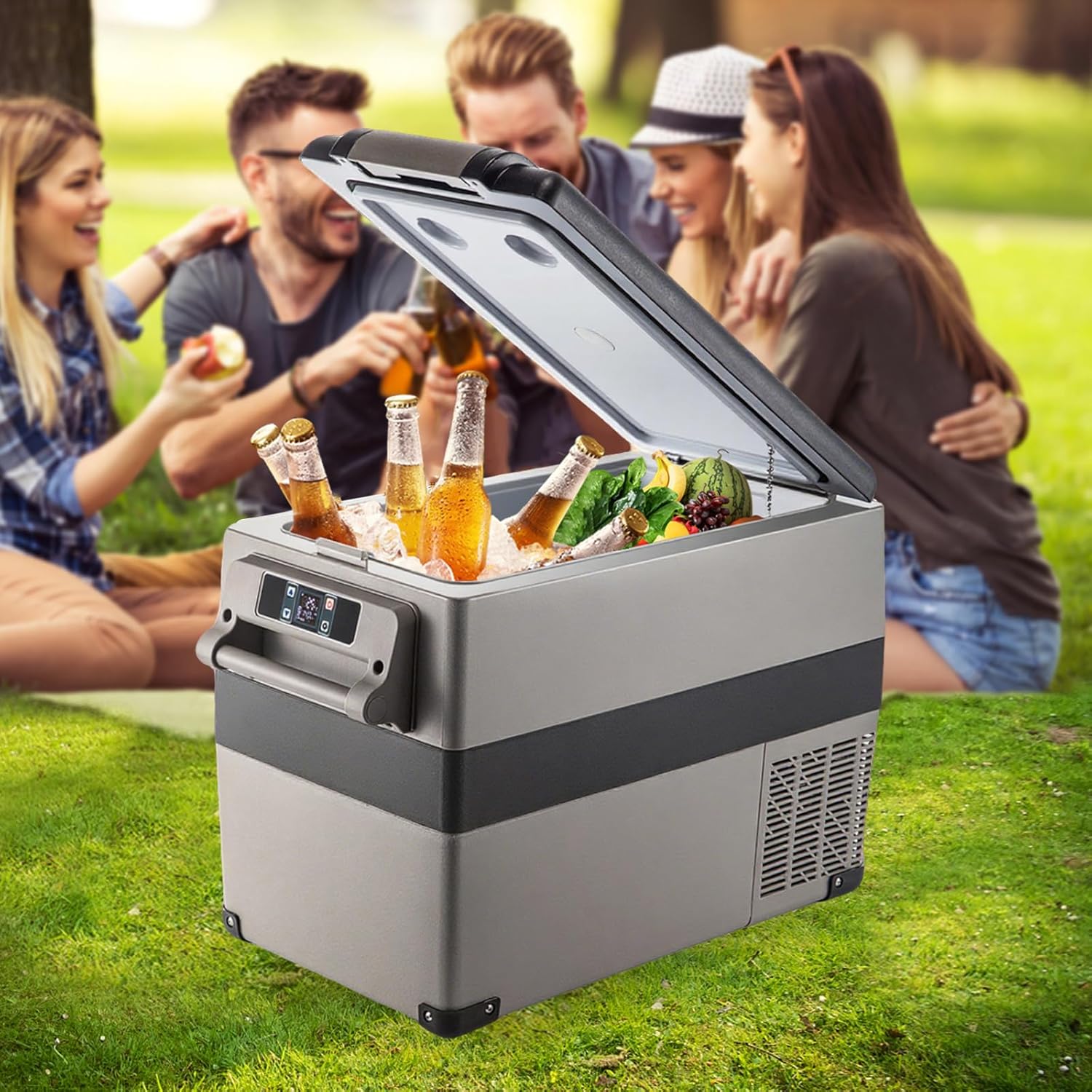 VEVOR Réfrigérateur Portable à Compression 45 L,Réfrigérateur de Voiture 693 x 345 x 456 mm,Mini Frigo Glacière Électrique 60W Réfrigération Rapide Conduite Sécurisée pour Maison/Voiture/Camping – Image 8