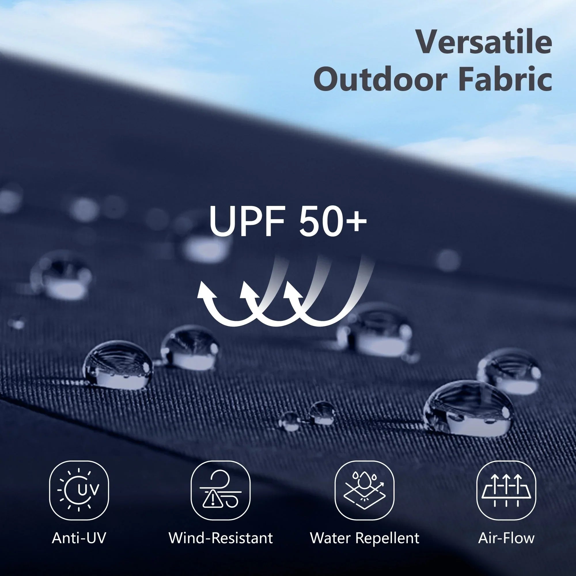 MAISON ARTS 15-foot Rectangular Crank Double-sided Outdoor Market Umbrella Solar LED Lighted Patio Umbrella with Base Included – Image 31