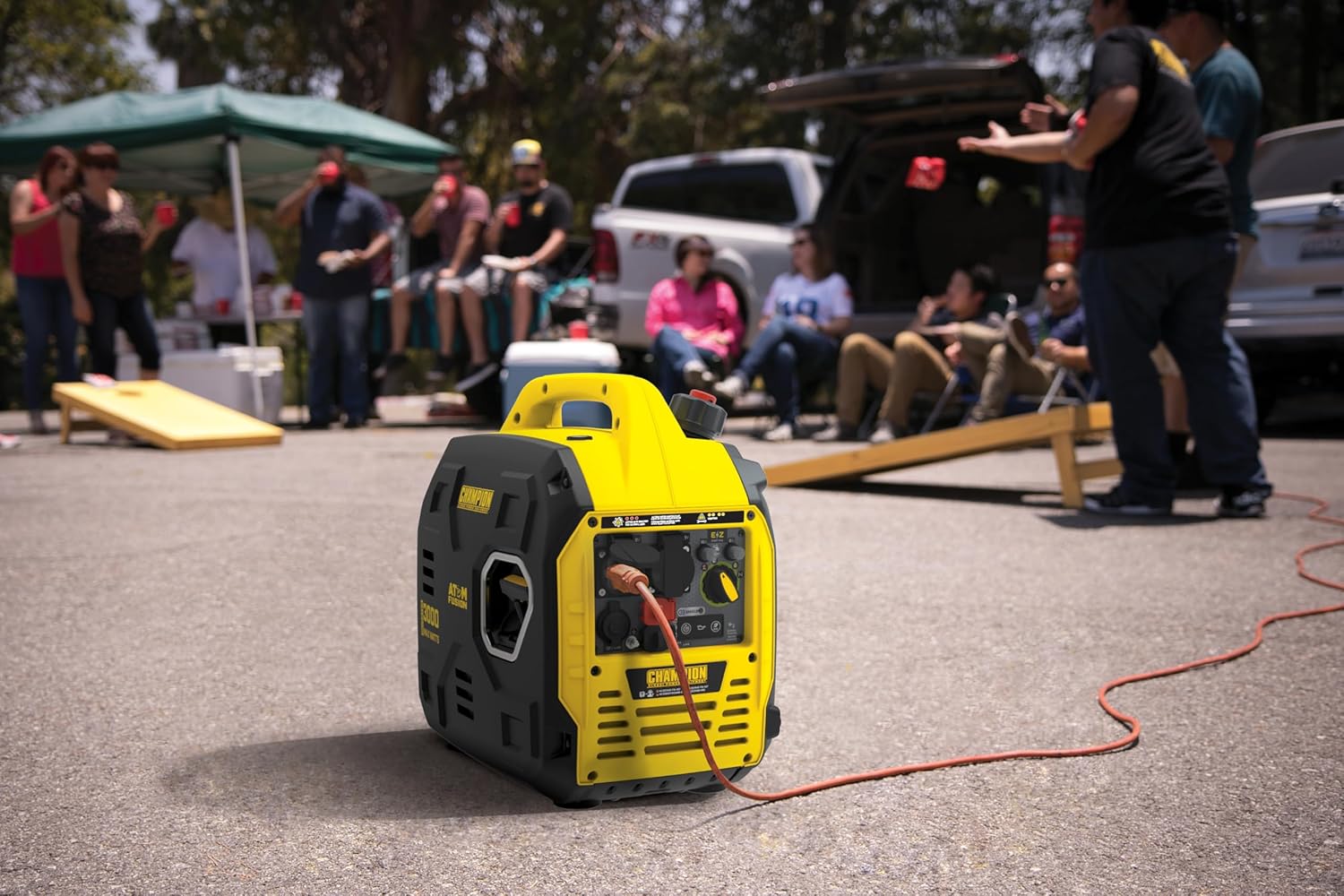 Champion Power Equipment Inverseur de courant (max. puissance 3000 W, onduleur portable, autonomie jusqu'à 11,5 heures, extrêmement silencieux, groupe électrogène de secours) 93001i-EU – Image 8