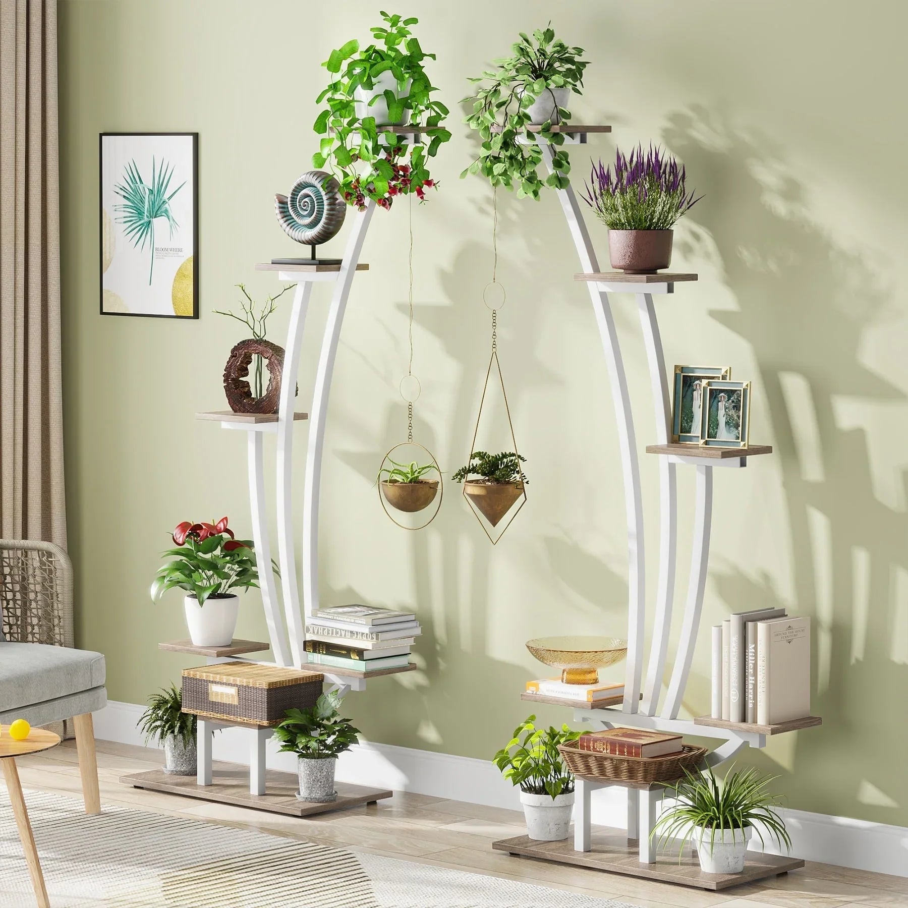 Indoor Plant Stand, 6-Tier Flower Rack for Home Garden- Set of 2 – Image 12