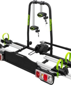 GO BIKER Porte-Vélo sur Attelage - Modèles 2 à 4 Vélos - Gamme Complète Boule de Remorque - Supporte 15 et 30 kg/Rail - Châssis Acier/Aluminium - Tous Types de Vélos - Antivol - E-Bike (E-Trek)