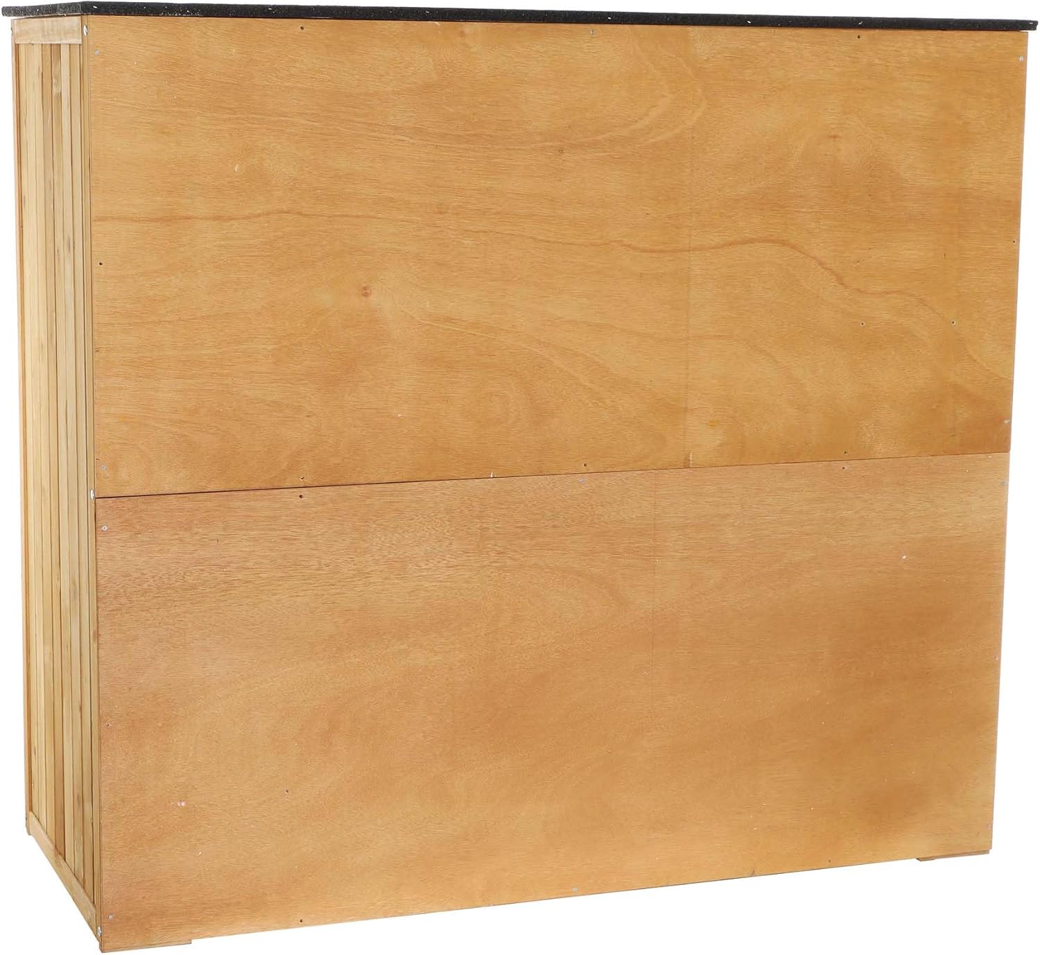 Wiltec Abri de Jardin – 1360 x 580 x 1270 mm – en Bois Verni – avec Toit revêtu par PVC et 2 Portes – Cabane Remise pour Rangement Outils pour Jardin, Terrasse & Balcon – Image 8