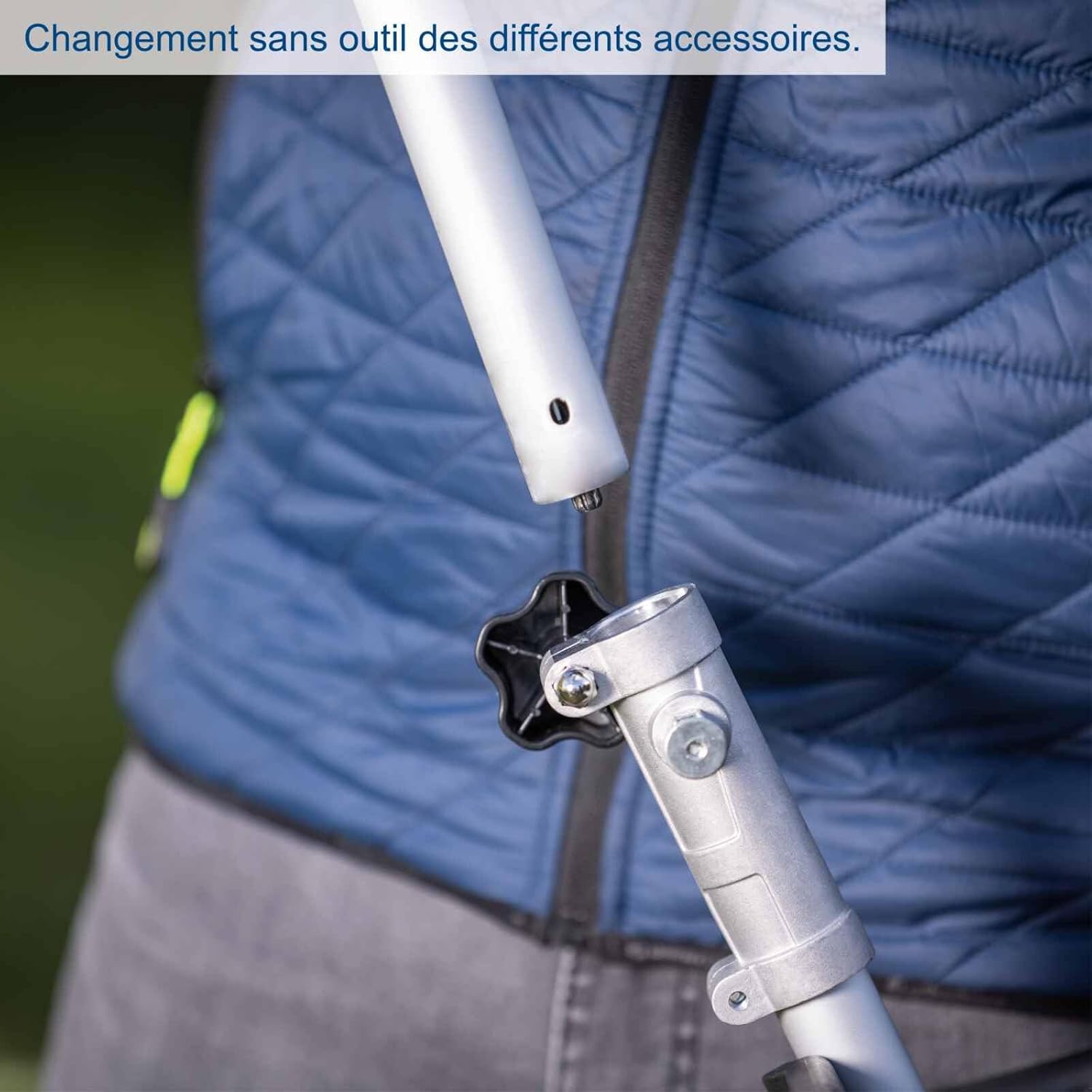 Scheppach Appareil multifonction 4 en 1 BC-MFH400-X 20V Brushless Multigarten, débroussailleuse, taille-haie, haute série 20V-IXES | avec batterie de 2 Ah et double chargeur – Image 9