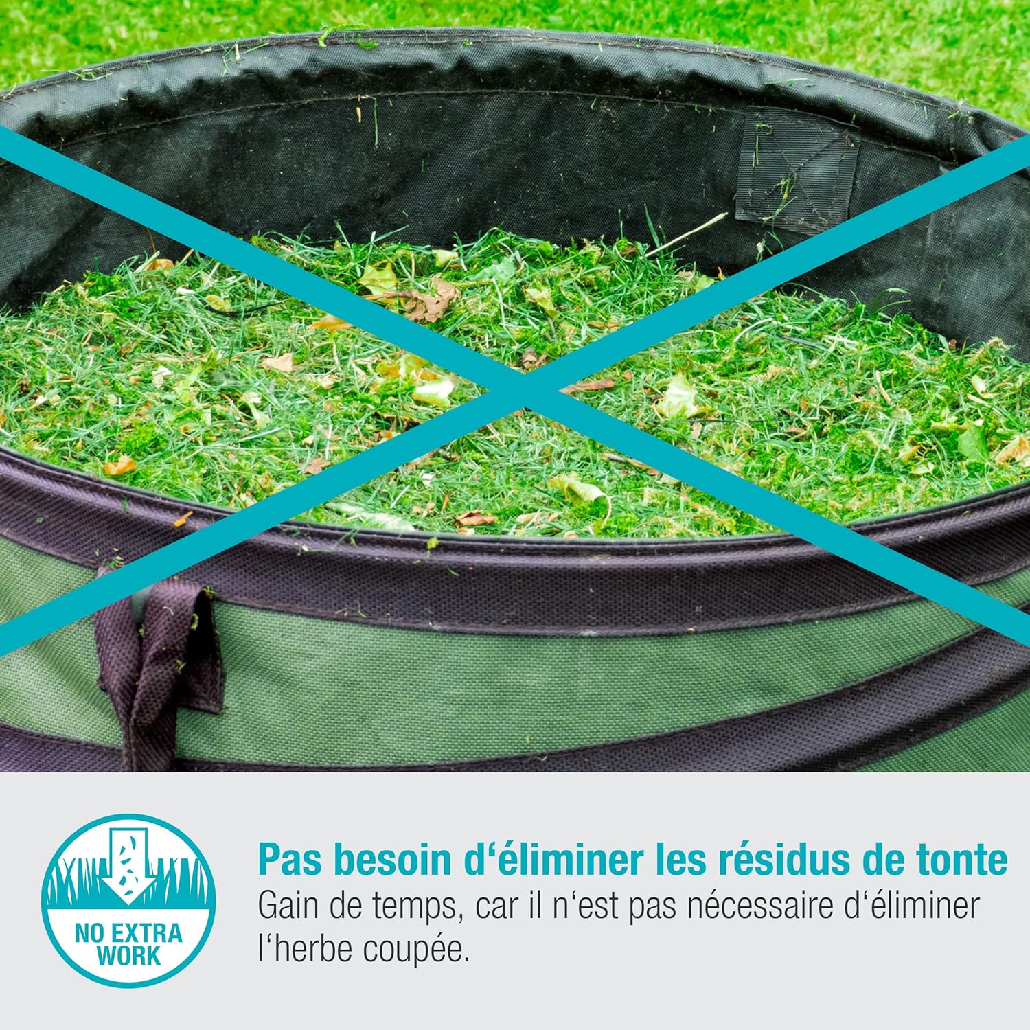 Set tondeuse à gazon sans fil HandyMower 22/18 V P4A Gardena, prêt à l’emploi : Tondeuse manuelle, pour pelouse jusqu’à 50 m², hauteur de coupe réglable, avec batterie 18 V P4A (14620-20) – Image 4