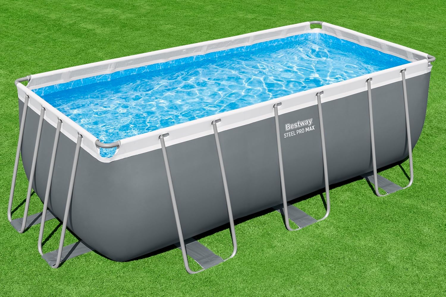 Bestway Steel Pro Max Kit Piscine Hors Sol - 412 cm x 201 cm x 122 cm - Gris foncé – Image 9