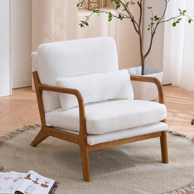 Mid Century Modern Upholstered Accent Chair – Image 26