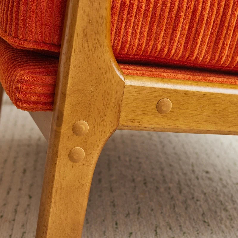 Mid Century Modern Upholstered Accent Chair – Image 7