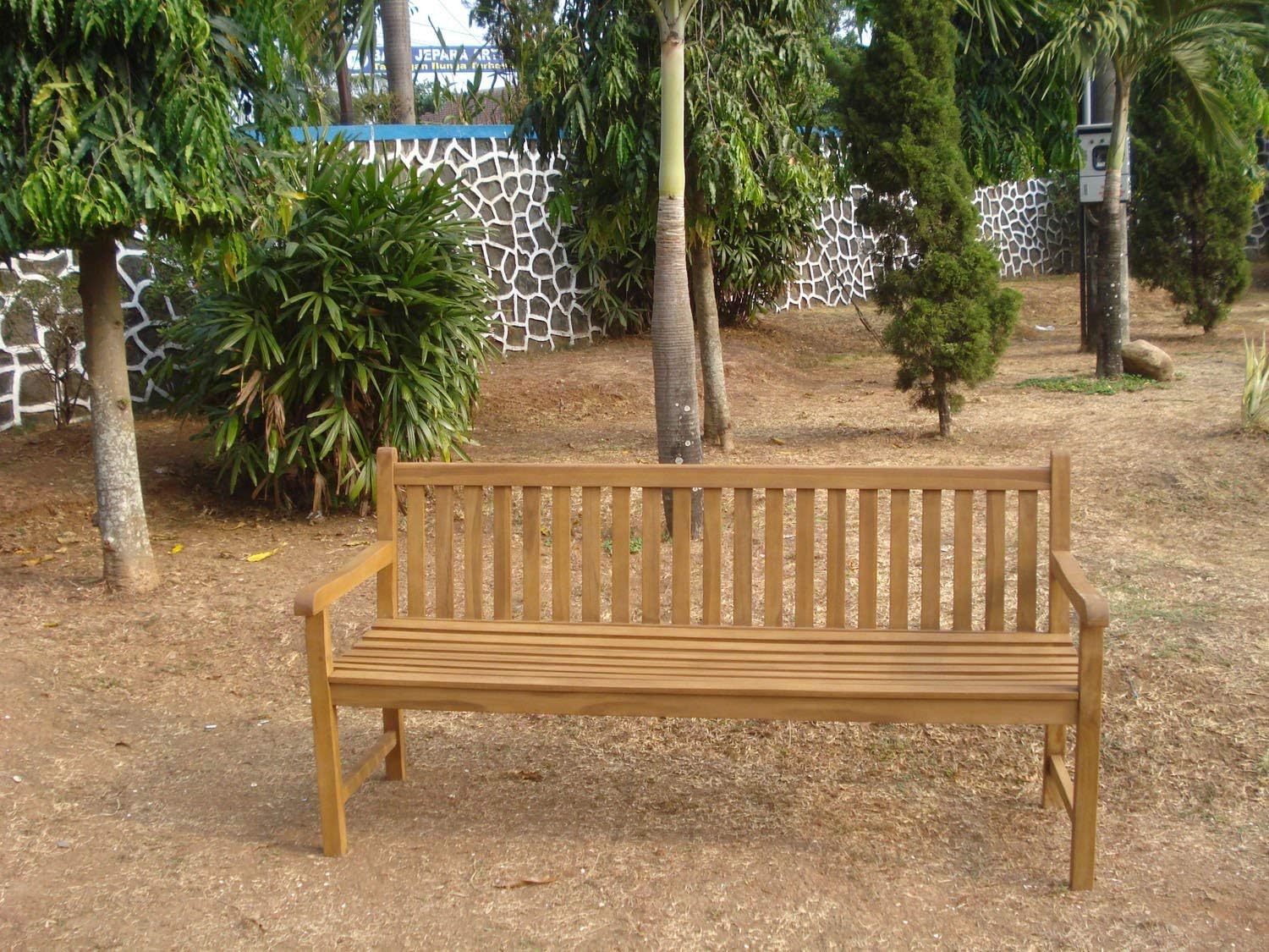 CetL JARDIN BJKAL05H Kalawea Banc de Jardin Teck Naturel 180 x 59 x 84 cm – Image 3