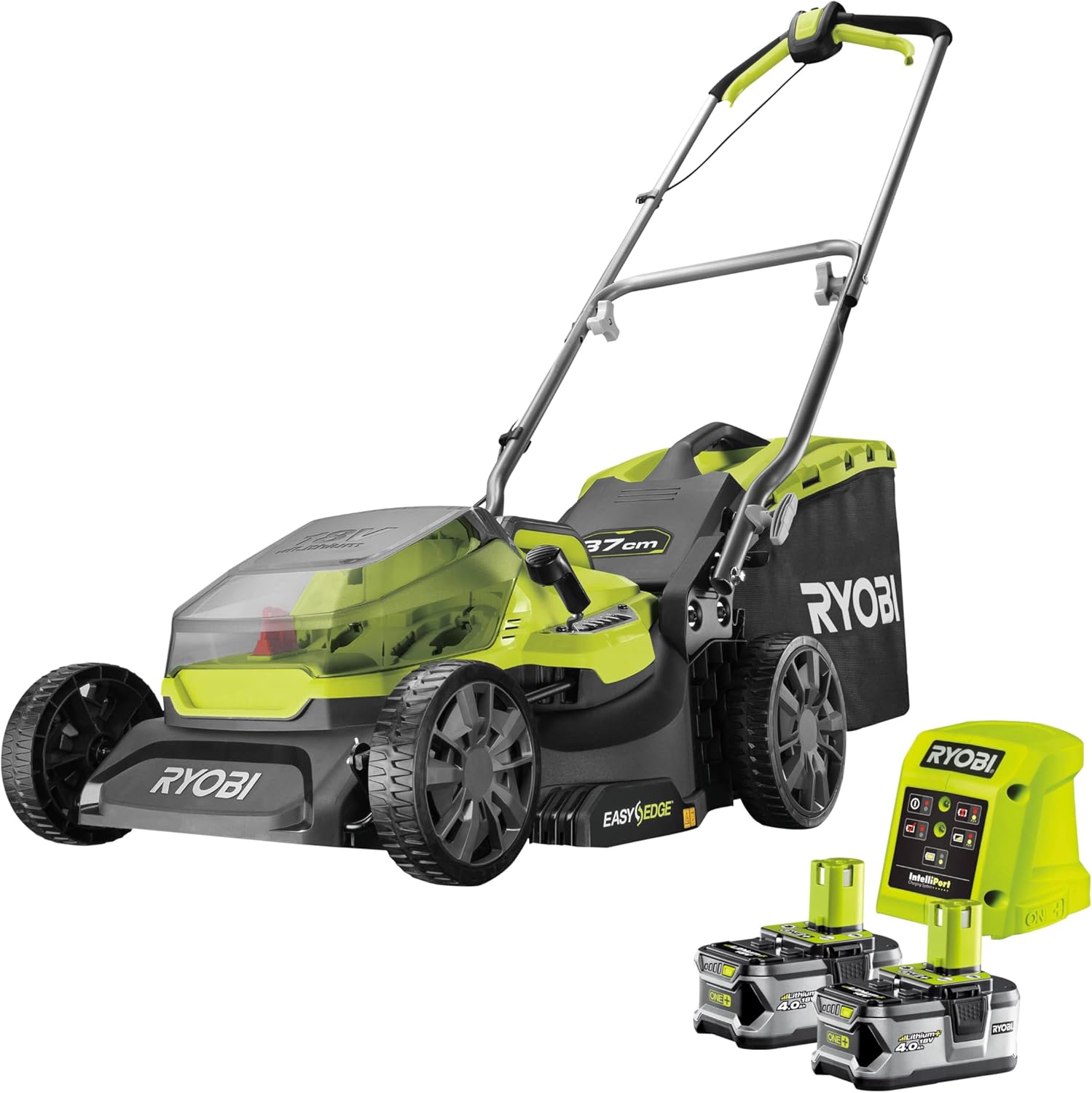 Tondeuse 18 Volts ONE+™ Brushless Ø 37 cm - 2 batteries 4,0Ah - RY18LMX40A-240