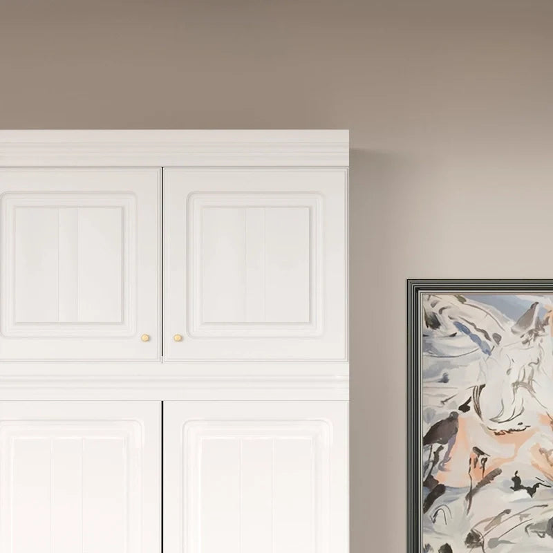 93.9H/74.2H Armoires Wardrobe Closet Cabinet Hanging Drawers Storage – Image 13