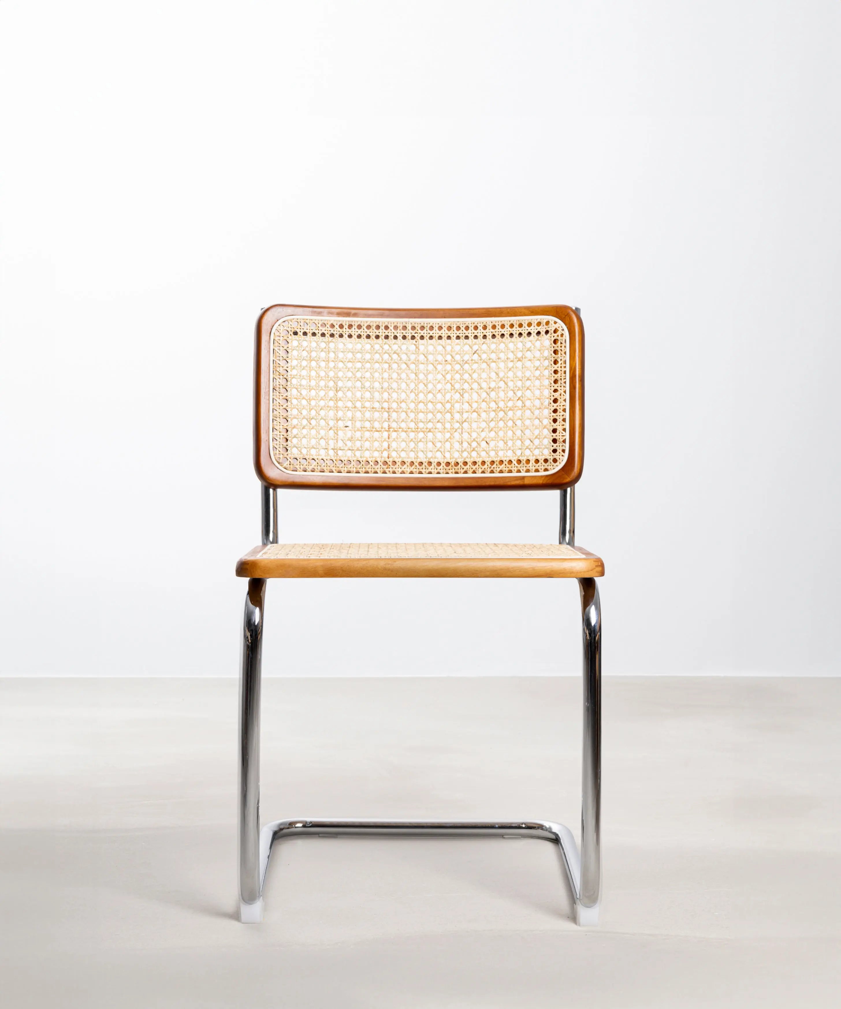 Silla de Comedor de Madera, Ratán y Metal Candy – Image 11