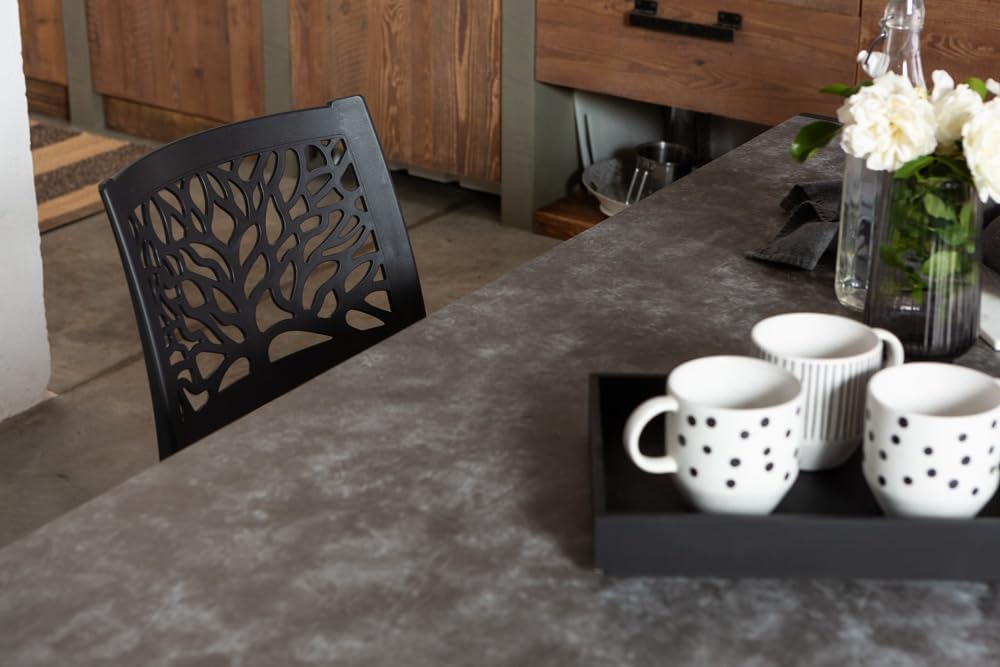 Chaises Flora en résine avec fibre de verre (4, Anthracite) – Image 4