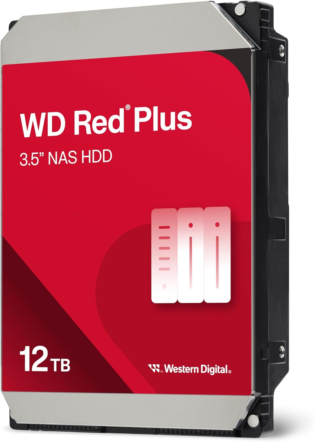 WD Red Plus 12TB NAS 3.5 Internal Hard Drive - 7200 RPM, SATA 6Gb/s, CMR, 256MB Cache – Image 3